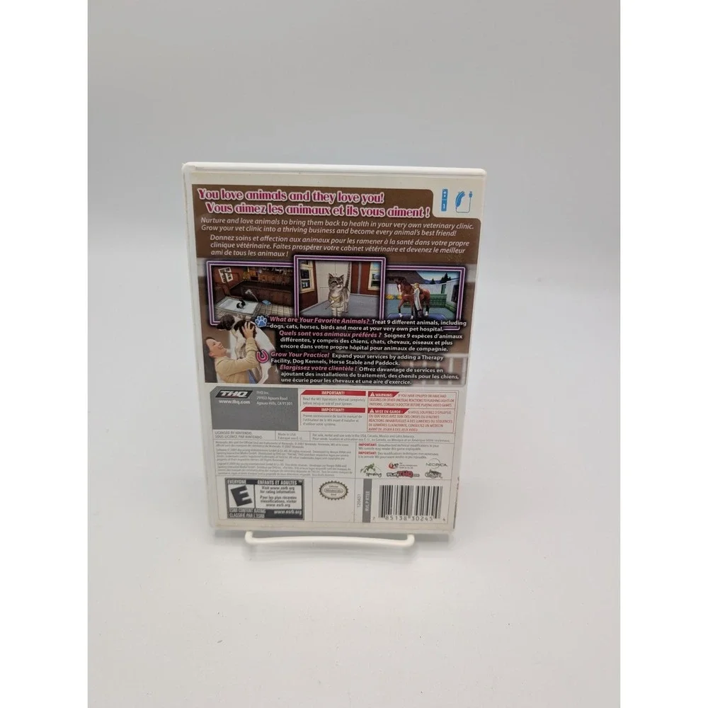 Paws And Claws Pet‎ Vet - Nintendo Wii Complete CIB